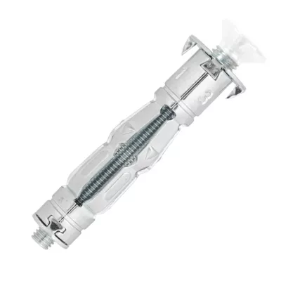 12 chevilles corps creux acier zingué Spyder M6 13mm + vis tête fraisée blanches