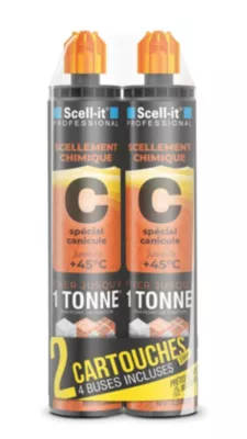Cartouche de scellement chimique Scell-it 280 ml vendue par 2