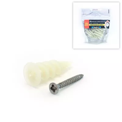 36 chevilles nylon Krono avec vis