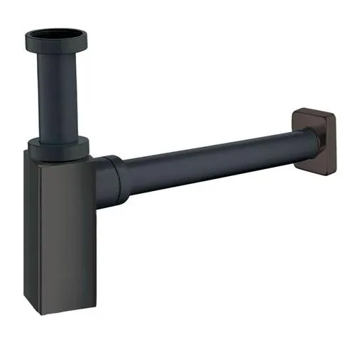 SIPHON CARRE LAV SQUARE PVD NOIR MAT BR 284PZ
