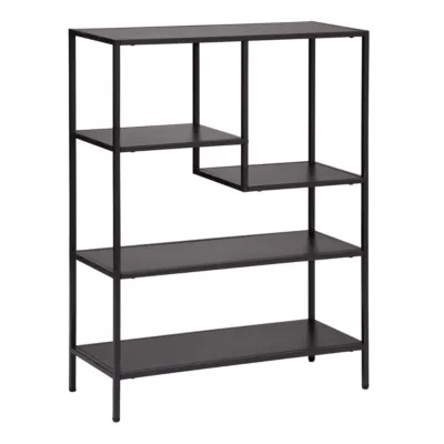 Étagère de rangement style industriel Atmosphera Gota 5 niveaux métal noir, 750 x 1005 mm