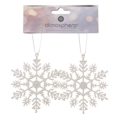 Suspension de noël flocon blanc Feeric Light & Christmas - lot de 2