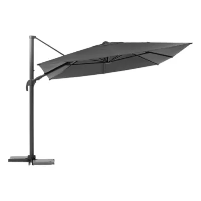 Parasol déporté Melhia H.2,72m coloris anthracite Hespéride