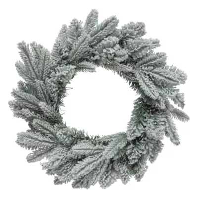 Couronne de noël Frosty vert enneigé ⌀40cm Feeric Light & Christmas