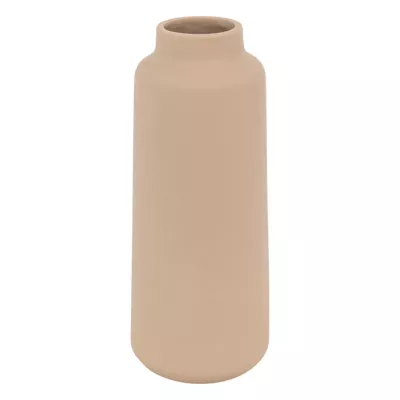 Vase céramique Rily beige nude H.30cm Atmosphera