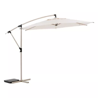 Parasol déporté Manoa H.2,50m coloris argile lin Hespéride
