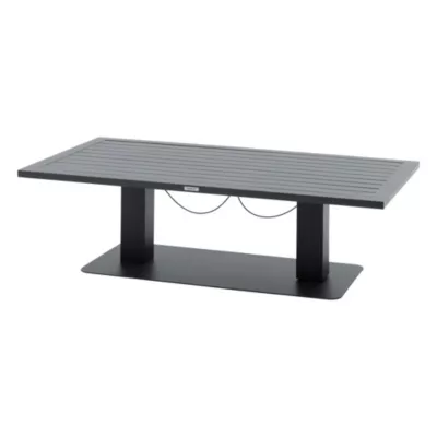 Table de jardin 4 personnes Salimia coloris graphite Hespéride L.150 x l.80 x H.69 cm