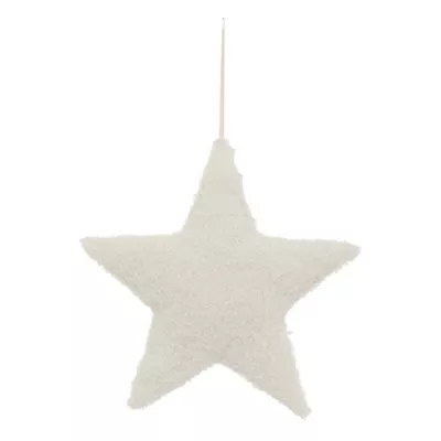 Suspension de noël étoile boucles blanches 40 cm Feeric Light & Christmas