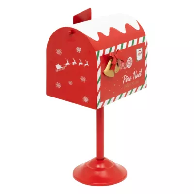Boîte aux lettres de noël métal rouge H.32cm Feeric Light & Christmas