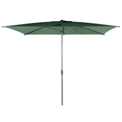 Parasol droit Loompa H.2,50m coloris olive Hespéride l.300 x L.200 cm