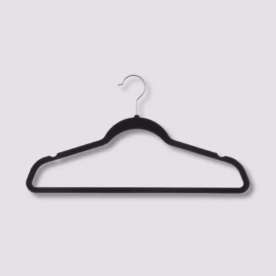 Cintre pour vêtement en feutrine L. 45,2 cm noir ,5Five vendu par 8 pièces