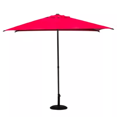 Parasol Droit Carré 2,5x2,5m Soya grenade Hespéride