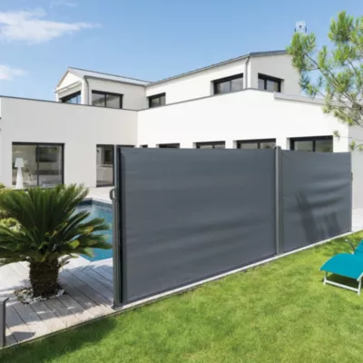 Brise vue Antao gris l.600 x H.180 cm Hespéride