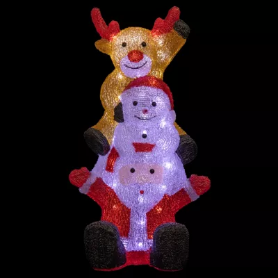 Trio de Noël pour décoration extérieure LED