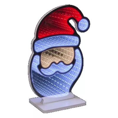 Décoration de noël miroir tête de père noël led 41cm Feeric Light & Christmas