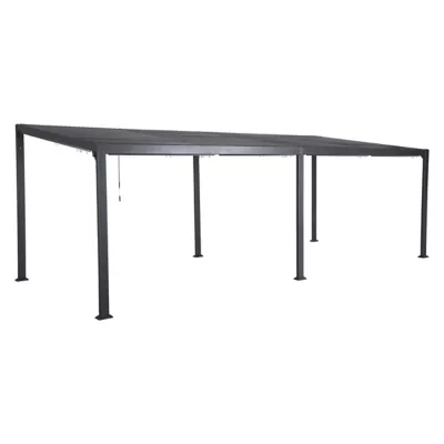 Tonnelle autoportante aluminium Hespéride Avila graphite 7,2 x 3 m