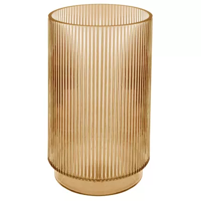 Vase rond ligne design en verre ⌀25 cm 3 couleurs assorties