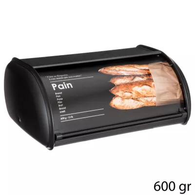 Boîte à pain 5Five L. 37,5 cm métal noir