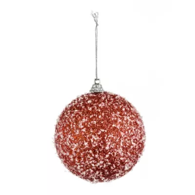 Boule de noël rouge et blanc ∅80mm Feeric Light & Christmas