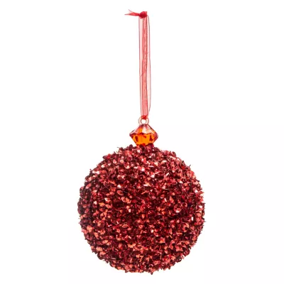 Boule de Noël rouge