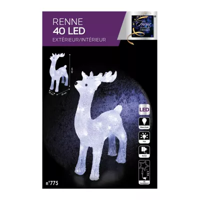Décoration extérieure Renne LED 45cm