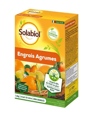 Engrais agrumes Solabiol 1,5kg mini granulés
