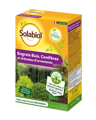 Engrais buis et conifères Solabiol 1,5kg