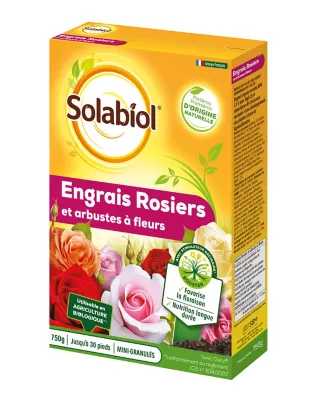 Engrais rosiers et arbustes à fleurs Solabiol 750g