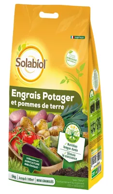 Engrais potager et pommes de terre Solabiol sac de 5kg