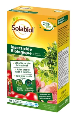 Insecticide biologique concentré Solabiol 10 x 2,5g