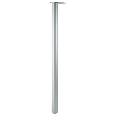 Pied de table gris aluminium