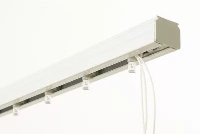 Rail pour store californien blanc ouverture latérale L.200cm Madeco