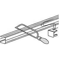 Rail pour store californien Madeco blanc ouverture latérale 240 cm