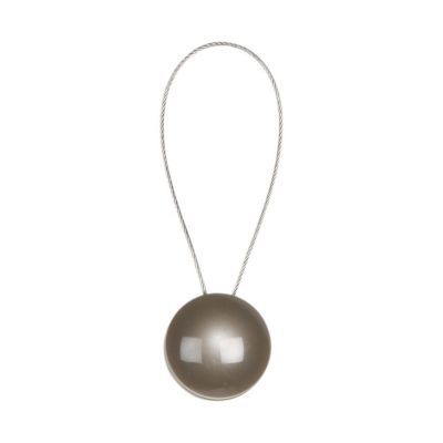 Embrasse à rideaux à rideaux aimantée beige V.Creations L.26 x Ø2,5cm
