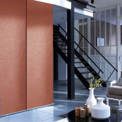 Panneau japonais uni terracotta l.45 x H.260cm Madeco
