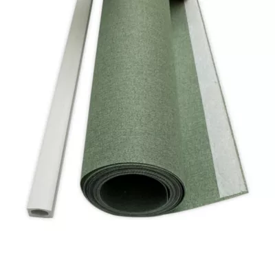Panneau japonais occultant uni vert kaki l.45 x H.260cm Madeco