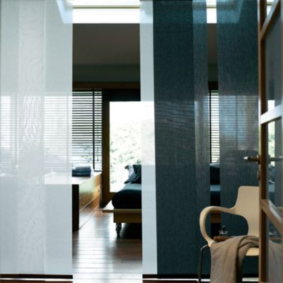 Panneau japonais tamisant Luxe noir l.45 x H.260cm Madeco
