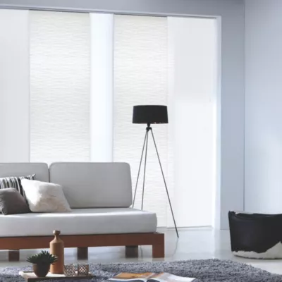 Panneau japonais tamisant blanc l.45 x H.260cm Madeco