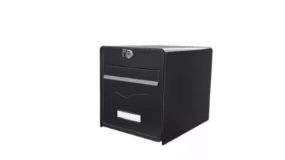 Boîte aux lettres 2 portes Baléo Noire Burg-Wachter