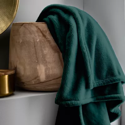 Plaid Microplush 150x200cm Vert Fonce