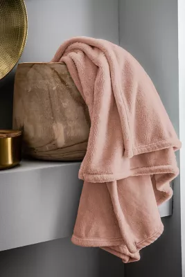 Plaid microplush 150 x 200 cm rose
