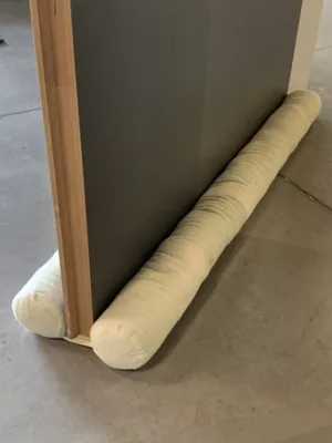 Double bas de porte beige 2 x 95 x 10 cm