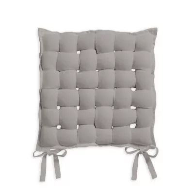 Galette de chaise tressée acier 40 x 40 cm