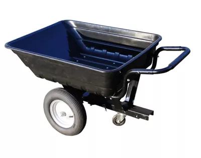 Remorque de jardinage noire roue pneumatique charge maximale 200 kg XBIPCT200B