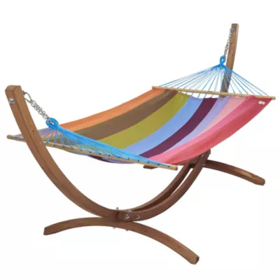 Set hamac Eskapade Splendide 323 x 125 x 128 cm Jobek + support bois