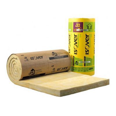 Isolant laine de verre GR32 Kraft - 2,7 x 1,2 m ép.160 mm R. 5m²K/W (vendu au rouleau)