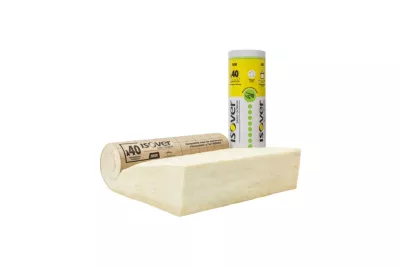Rouleau laine de verre Isover IBR kraft - 1,2 x 2 m ép.400 mm (vendu au rouleau)