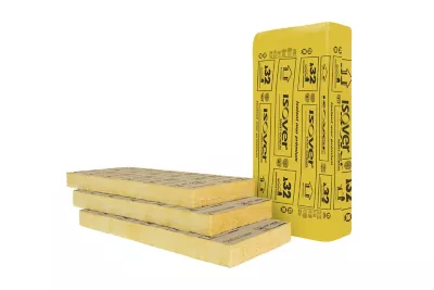 Panneau laine de verre Isover GR32 kraft - 1,35 x 0,6 m ép 75 mm (vendu au panneau)