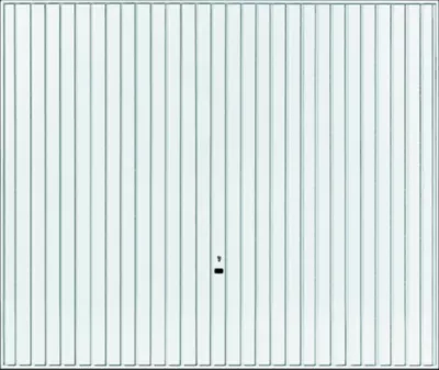 Porte de garage basculante blanc - l.237,5 x h.200 cm - manuelle (pré-montée)