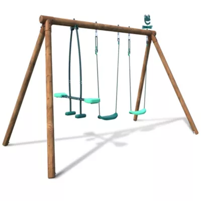 Portique Soulet Pacco en bois de couleur marron